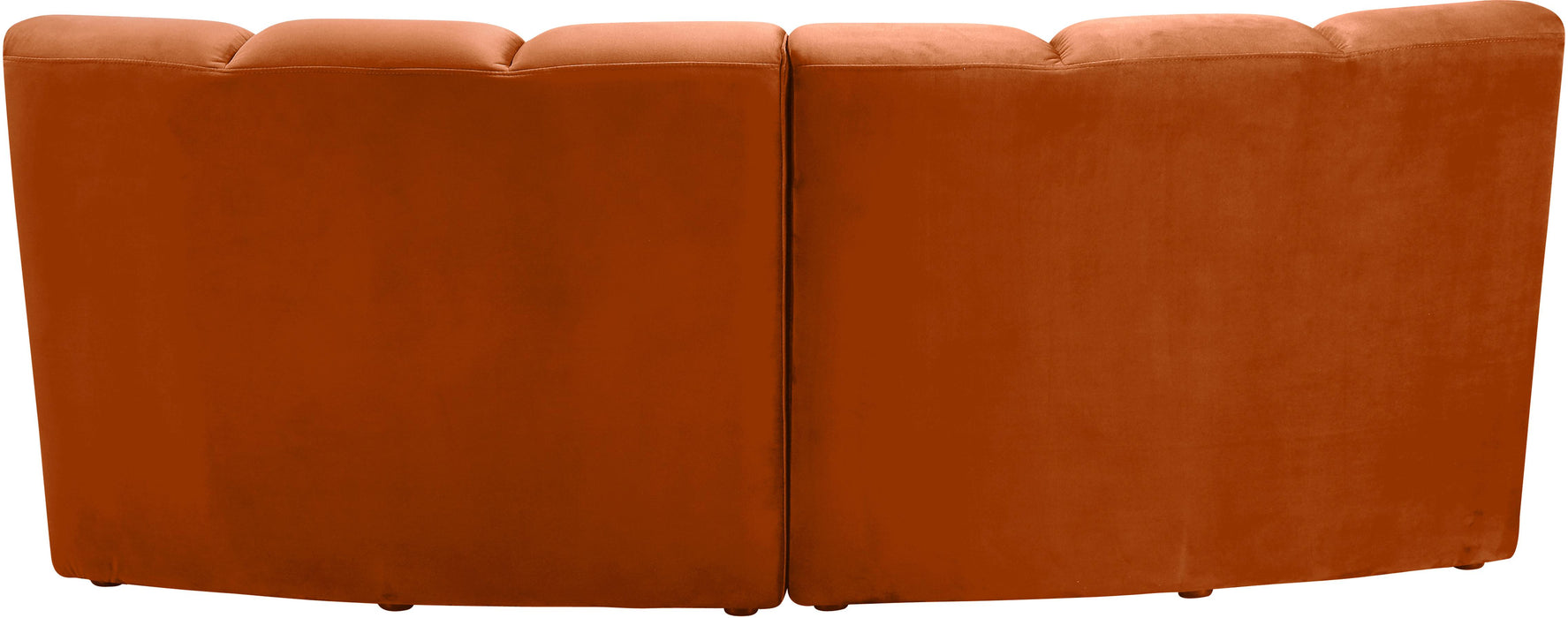 Infinity Cognac Velvet 2pc. Modular Sectional - Just Furniture (PA) - Multi Location