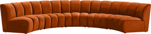 Infinity Cognac Velvet 5pc. Modular Sectional - Just Furniture (PA) - Multi Location