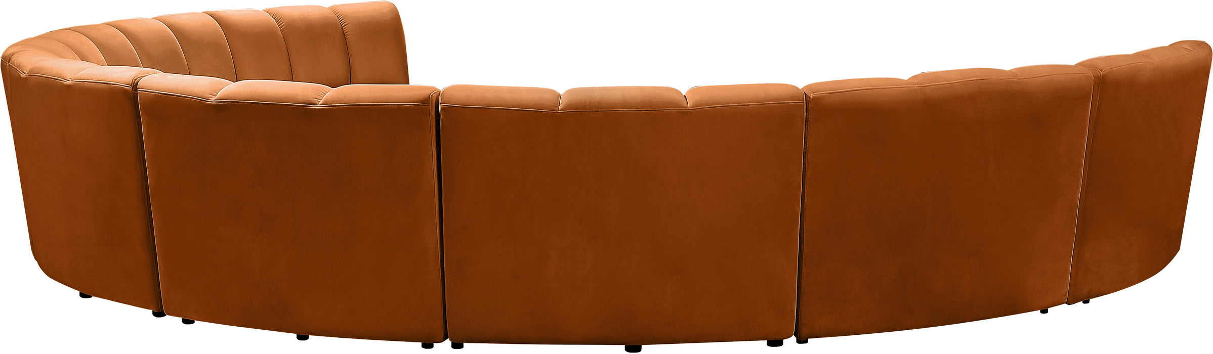 Infinity Cognac Velvet 8pc. Modular Sectional - Just Furniture (PA) - Multi Location