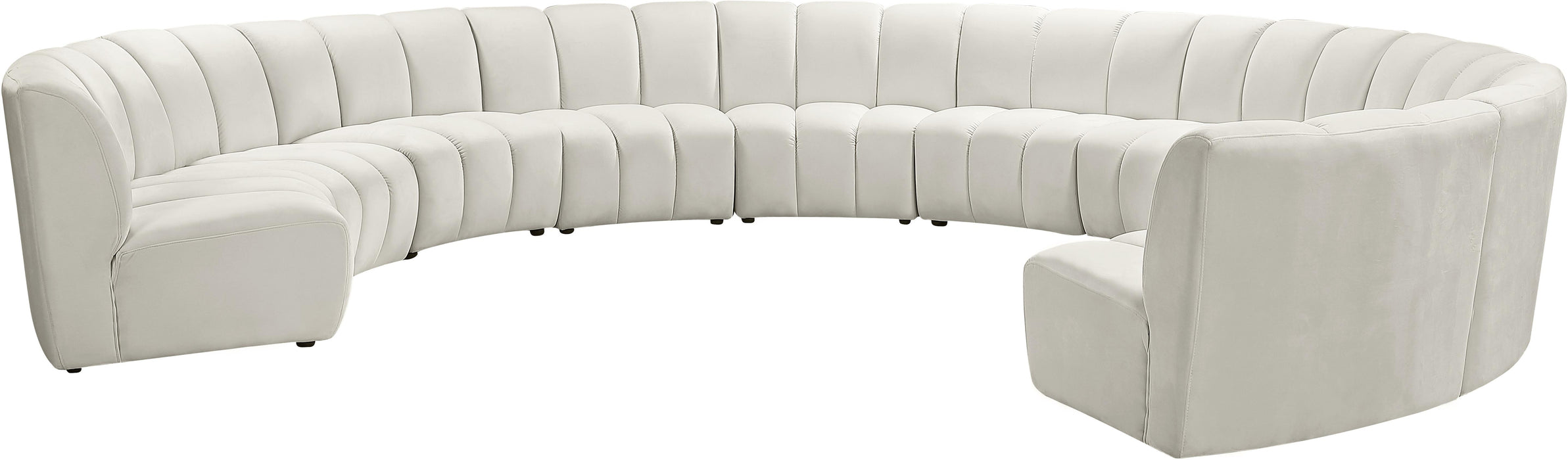 Infinity Cream Velvet 10pc. Modular Sectional - Just Furniture (PA) - Multi Location