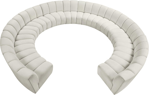 Infinity Cream Velvet 11pc. Modular Sectional - Just Furniture (PA) - Multi Location