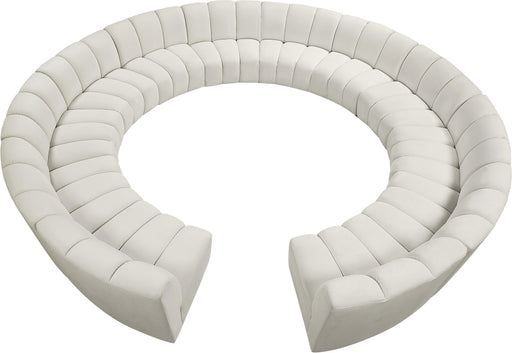 Infinity Cream Velvet 12pc. Modular Sectional - Just Furniture (PA) - Multi Location