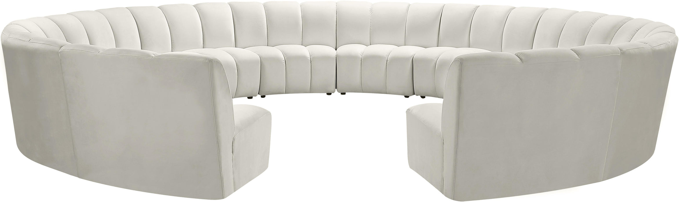 Infinity Cream Velvet 12pc. Modular Sectional - Just Furniture (PA) - Multi Location