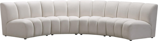 Infinity Cream Velvet 4pc. Modular Sectional - Just Furniture (PA) - Multi Location