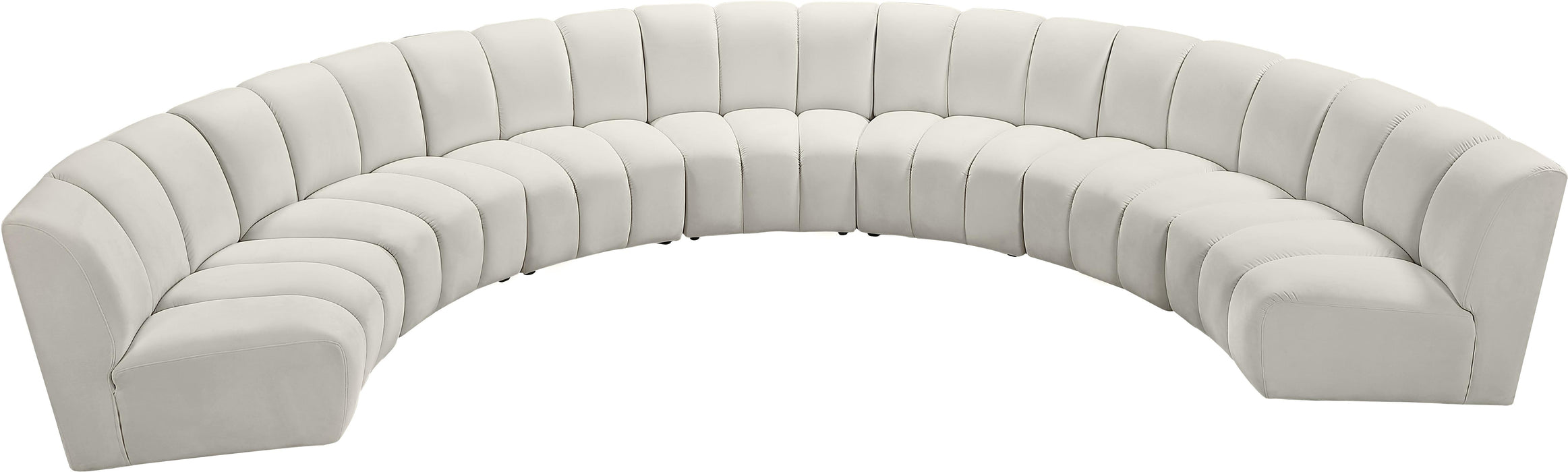 Infinity Cream Velvet 7pc. Modular Sectional - Just Furniture (PA) - Multi Location