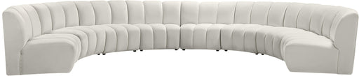 Infinity Cream Velvet 8pc. Modular Sectional - Just Furniture (PA) - Multi Location