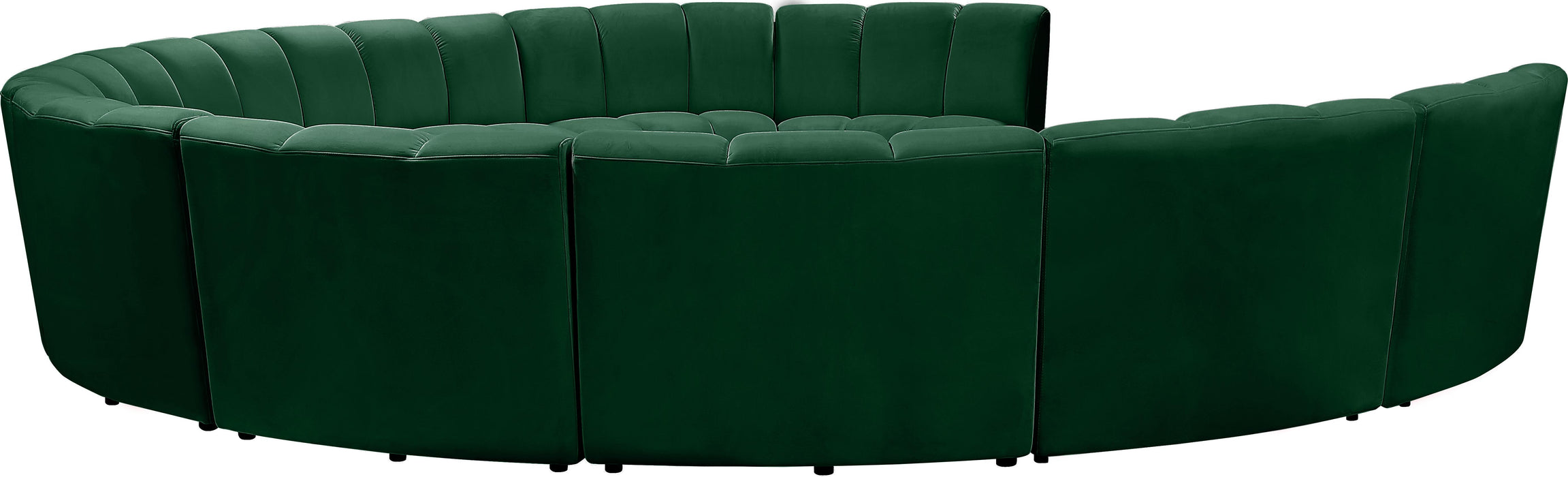 Infinity Green Velvet 10pc. Modular Sectional - Just Furniture (PA) - Multi Location