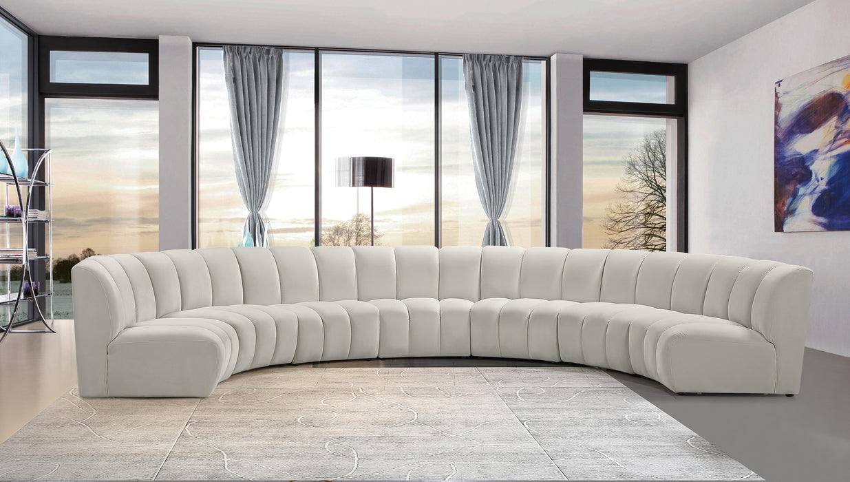 Infinity Cream Velvet 7pc. Modular Sectional - Just Furniture (PA) - Multi Location