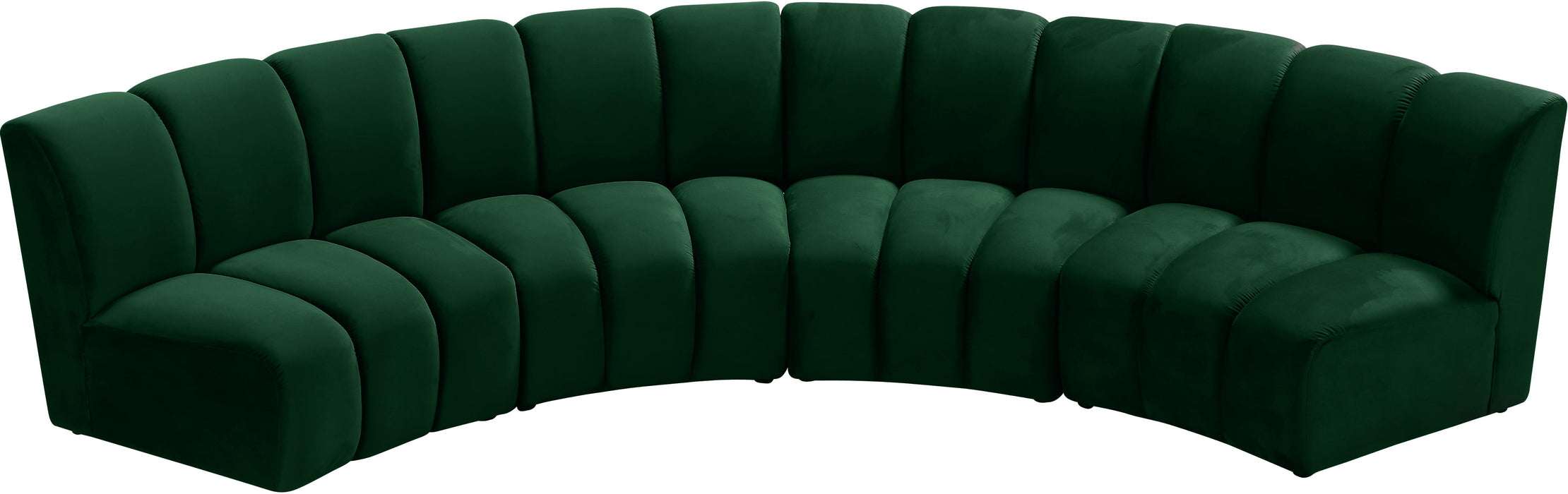 Infinity Green Velvet 4pc. Modular Sectional - Just Furniture (PA) - Multi Location