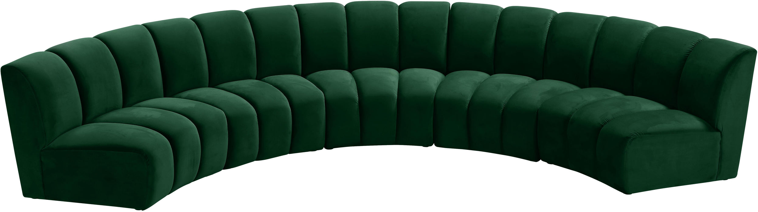 Infinity Green Velvet 5pc. Modular Sectional - Just Furniture (PA) - Multi Location