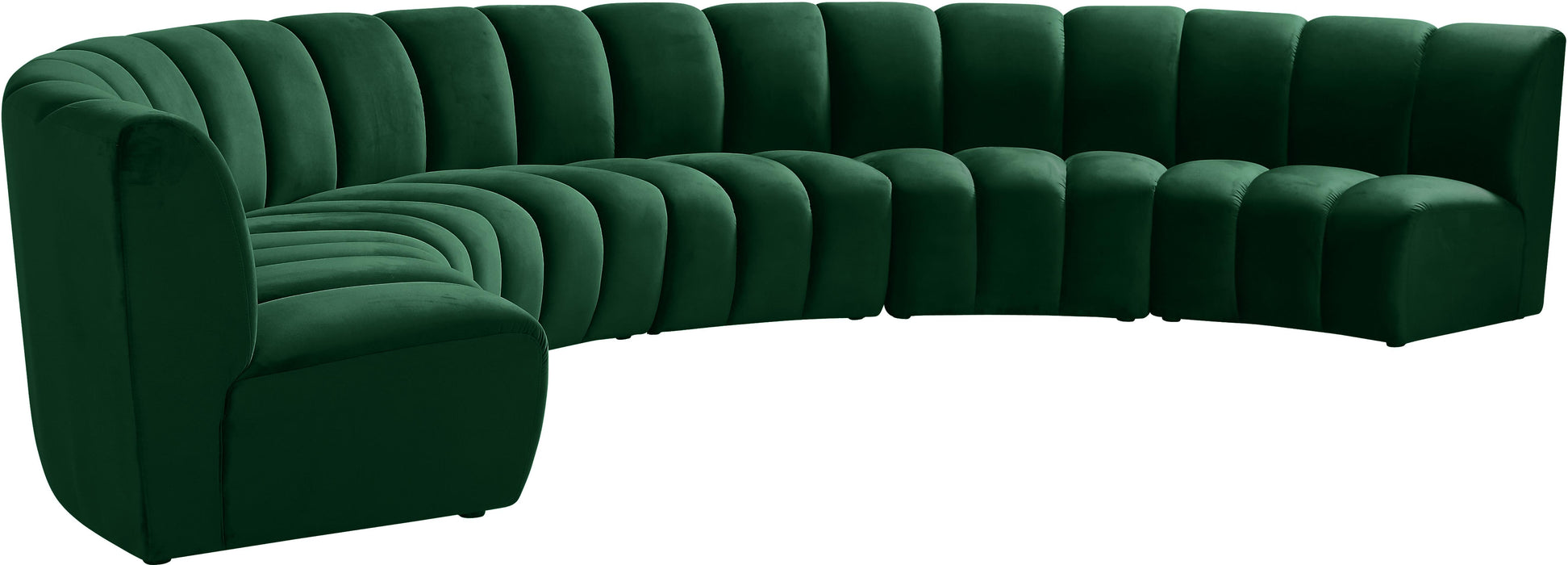 Infinity Green Velvet 6pc. Modular Sectional - Just Furniture (PA) - Multi Location