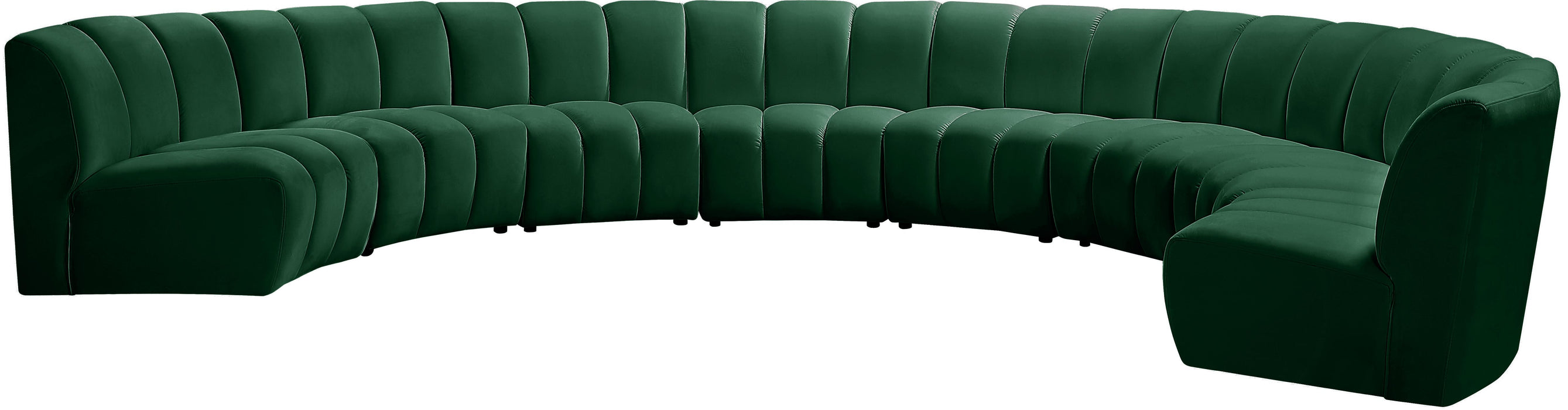 Infinity Green Velvet 8pc. Modular Sectional - Just Furniture (PA) - Multi Location