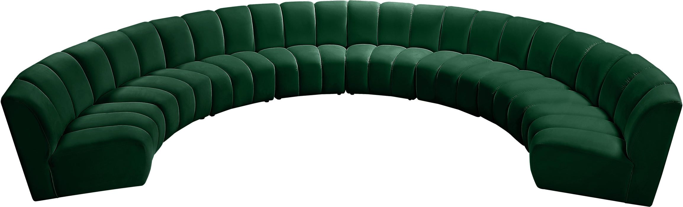 Infinity Green Velvet 8pc. Modular Sectional - Just Furniture (PA) - Multi Location