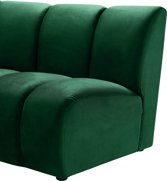 Infinity Green Velvet 3pc. Modular Sectional - Just Furniture (PA) - Multi Location