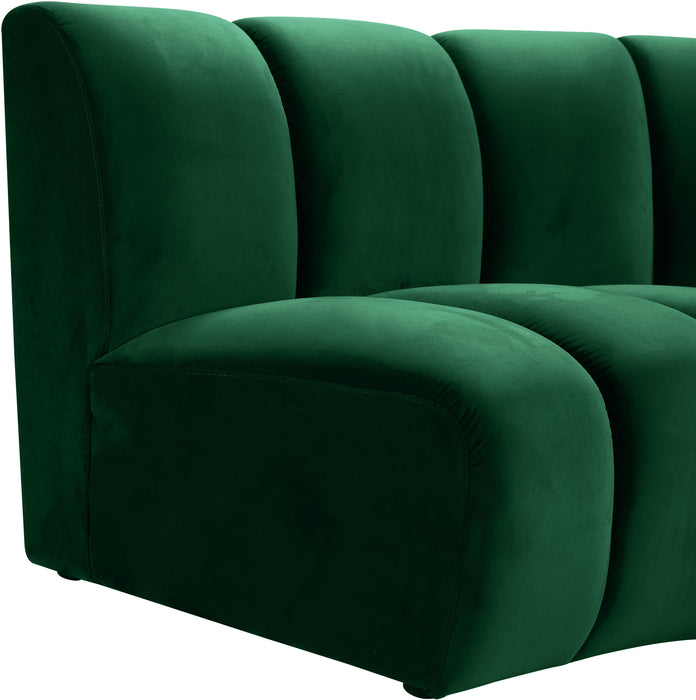 Infinity Green Velvet 3pc. Modular Sectional - Just Furniture (PA) - Multi Location