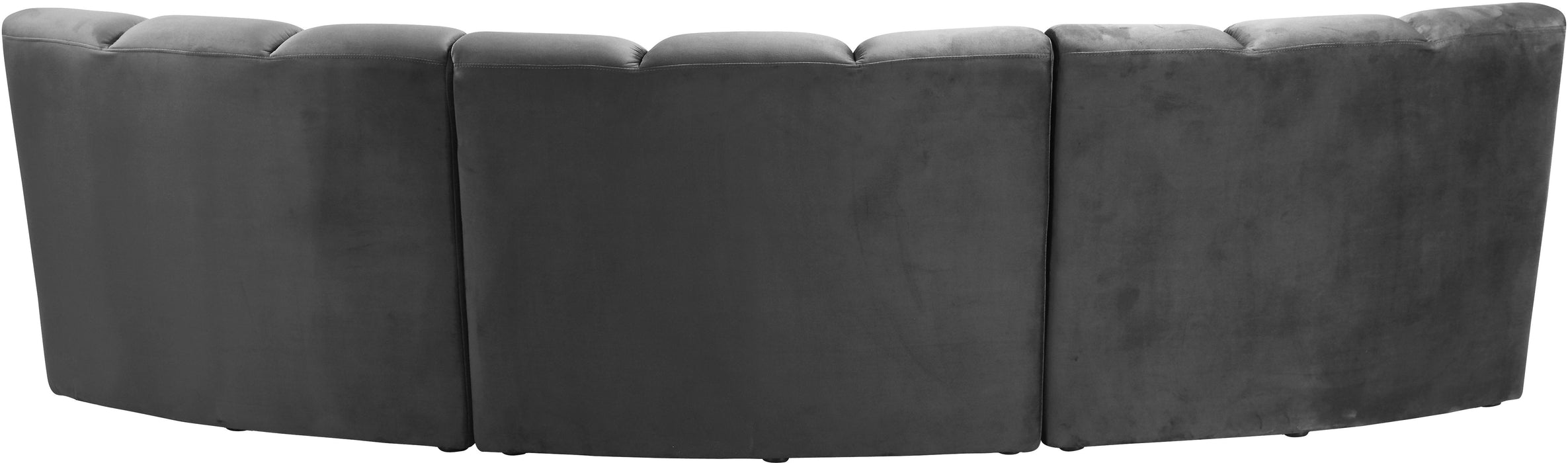 Infinity Grey Velvet 3pc. Modular Sectional - Just Furniture (PA) - Multi Location