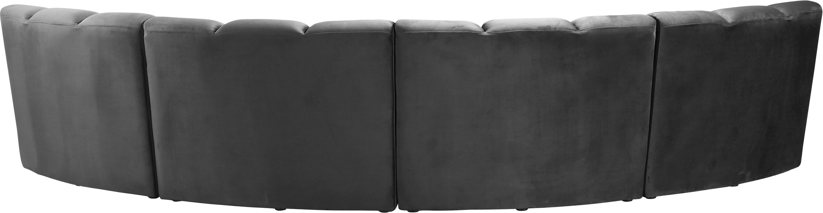 Infinity Grey Velvet 4pc. Modular Sectional - Just Furniture (PA) - Multi Location