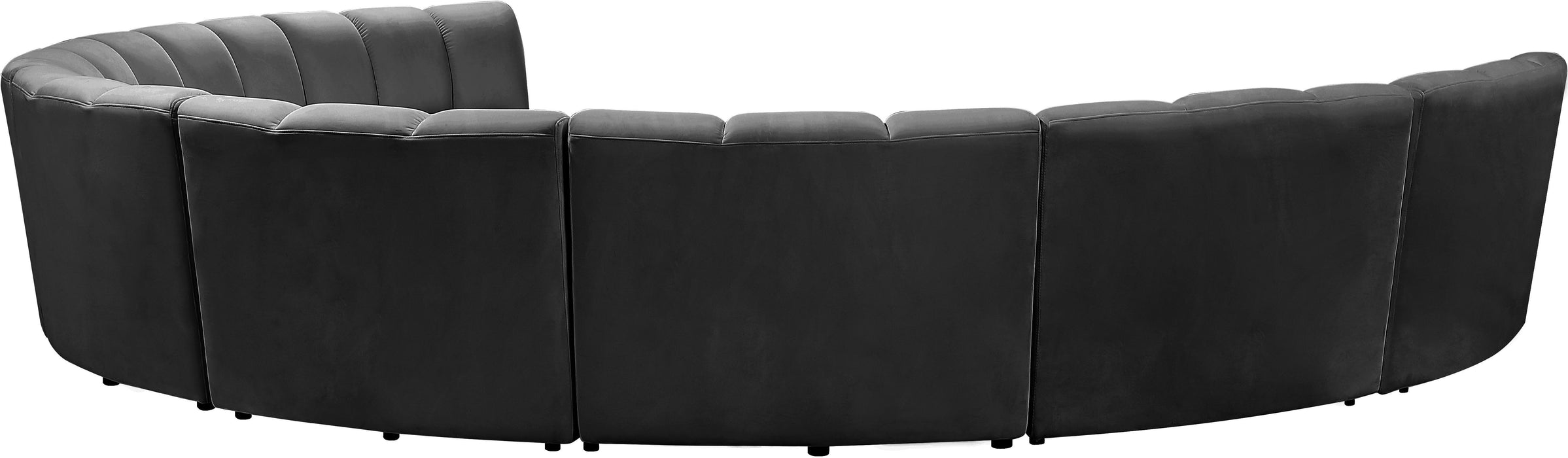 Infinity Grey Velvet 8pc. Modular Sectional - Just Furniture (PA) - Multi Location