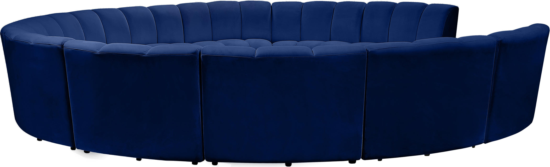 Infinity Navy Velvet 11pc. Modular Sectional - Just Furniture (PA) - Multi Location