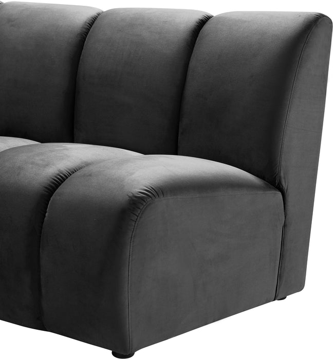 Infinity Grey Velvet 7pc. Modular Sectional - Just Furniture (PA) - Multi Location
