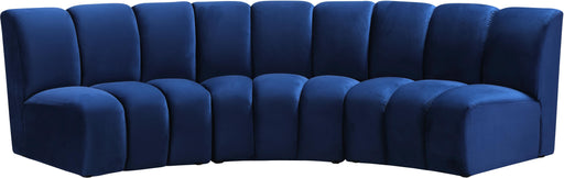 Infinity Navy Velvet 3pc. Modular Sectional - Just Furniture (PA) - Multi Location