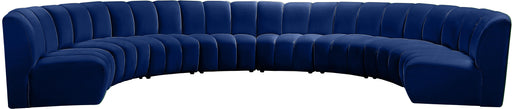 Infinity Navy Velvet 8pc. Modular Sectional - Just Furniture (PA) - Multi Location