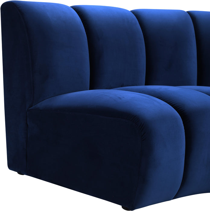 Infinity Navy Velvet 2pc. Modular Sectional - Just Furniture (PA) - Multi Location
