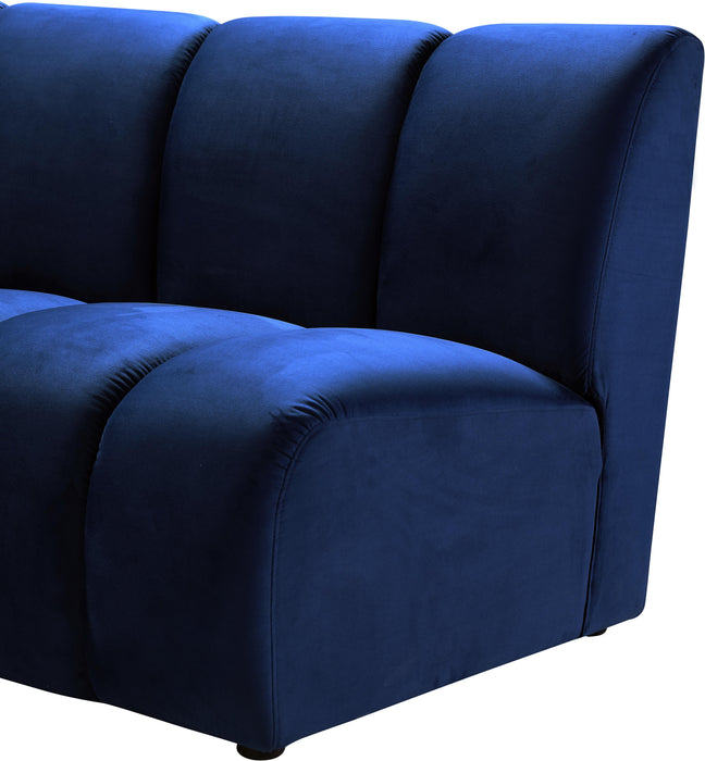 Infinity Navy Velvet 2pc. Modular Sectional - Just Furniture (PA) - Multi Location