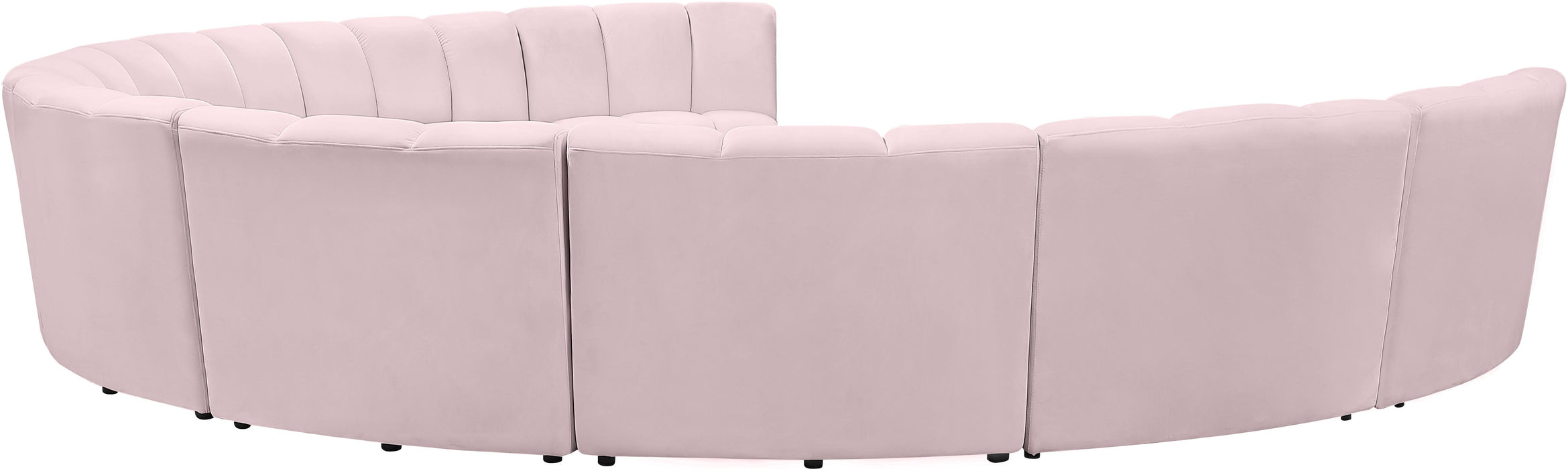 Infinity Pink Velvet 9pc. Modular Sectional - Just Furniture (PA) - Multi Location
