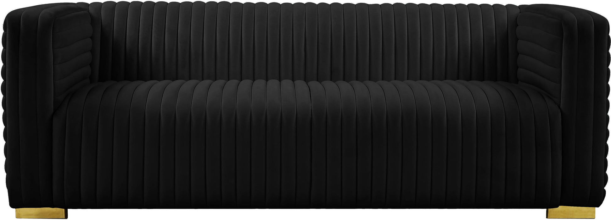 Ravish Black Velvet Sofa - Just Furniture (PA) - Multi Location