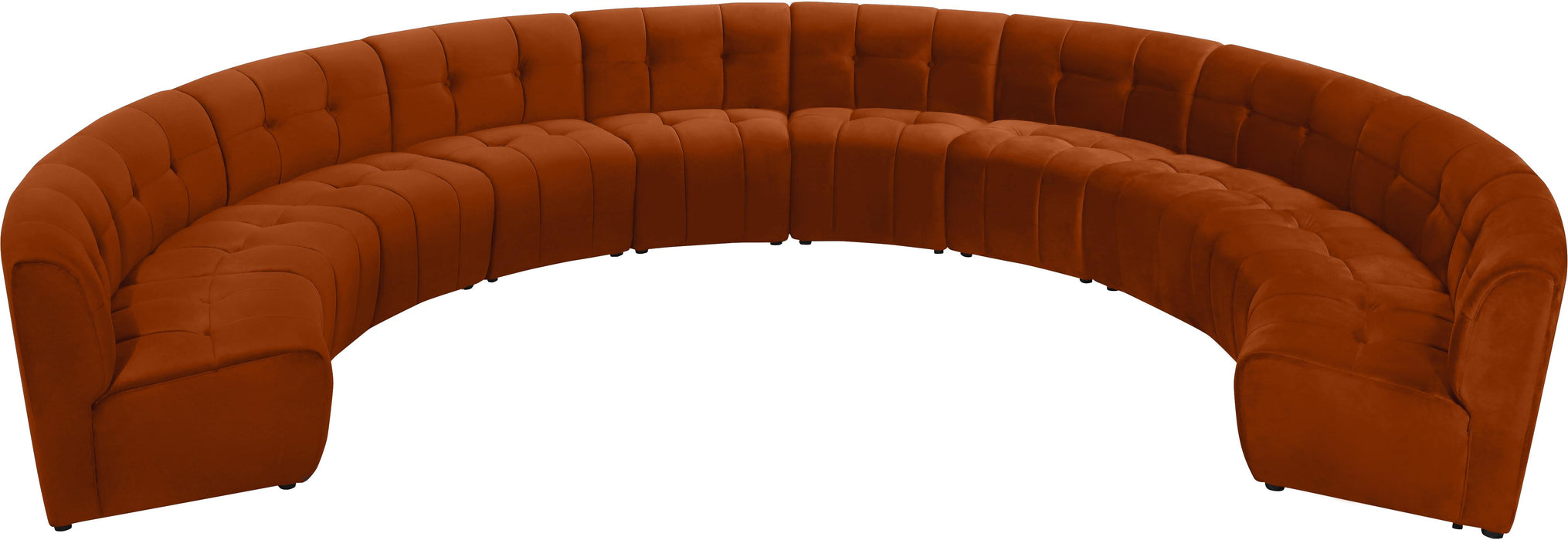 Limitless Cognac Velvet 10pc. Modular Sectional - Just Furniture (PA) - Multi Location