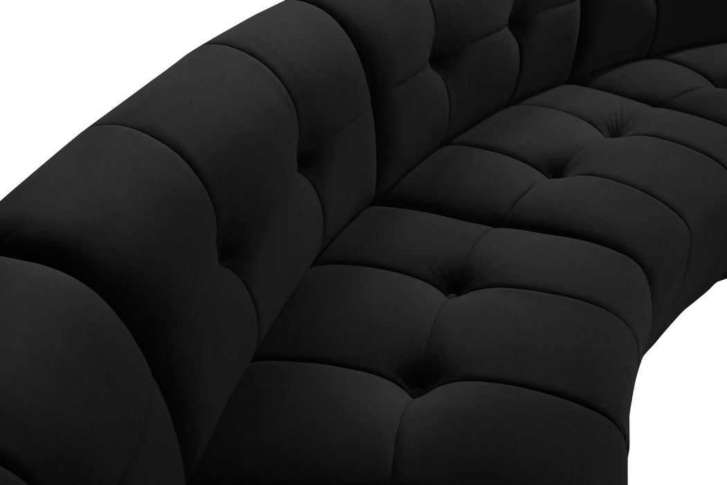 Limitless Black Velvet 9pc. Modular Sectional - Just Furniture (PA) - Multi Location