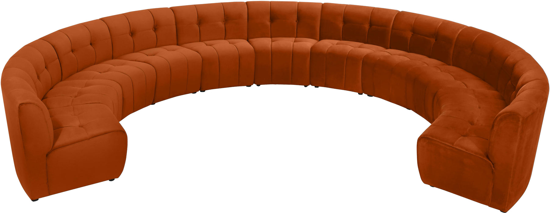 Limitless Cognac Velvet 11pc. Modular Sectional - Just Furniture (PA) - Multi Location
