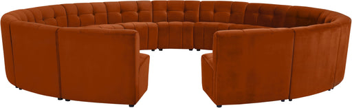 Limitless Cognac Velvet 15pc. Modular Sectional - Just Furniture (PA) - Multi Location