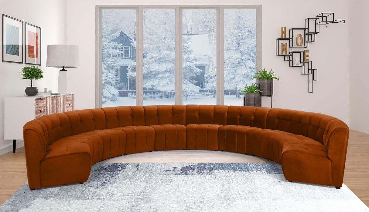 Limitless Cognac Velvet 10pc. Modular Sectional - Just Furniture (PA) - Multi Location