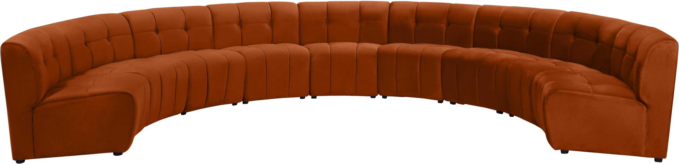 Limitless Cognac Velvet 9pc. Modular Sectional - Just Furniture (PA) - Multi Location
