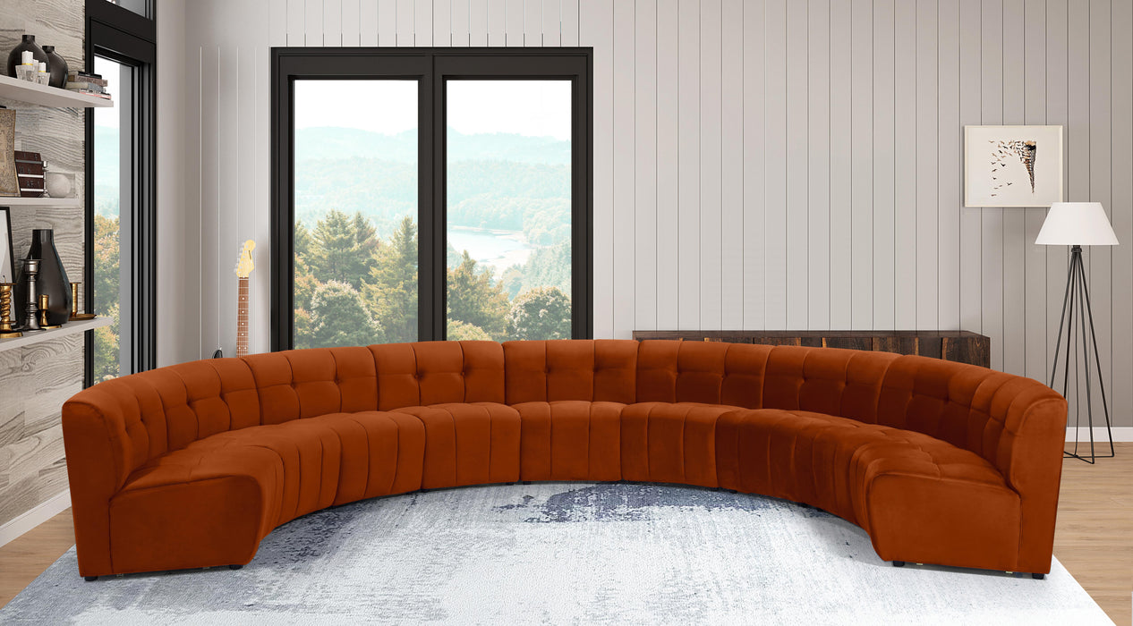 Limitless Cognac Velvet 9pc. Modular Sectional - Just Furniture (PA) - Multi Location