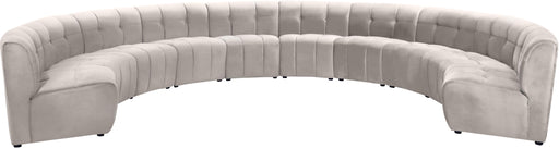 Limitless Cream Velvet 10pc. Modular Sectional - Just Furniture (PA) - Multi Location