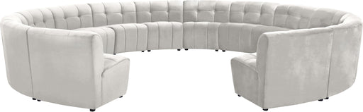Limitless Cream Velvet 14pc. Modular Sectional - Just Furniture (PA) - Multi Location