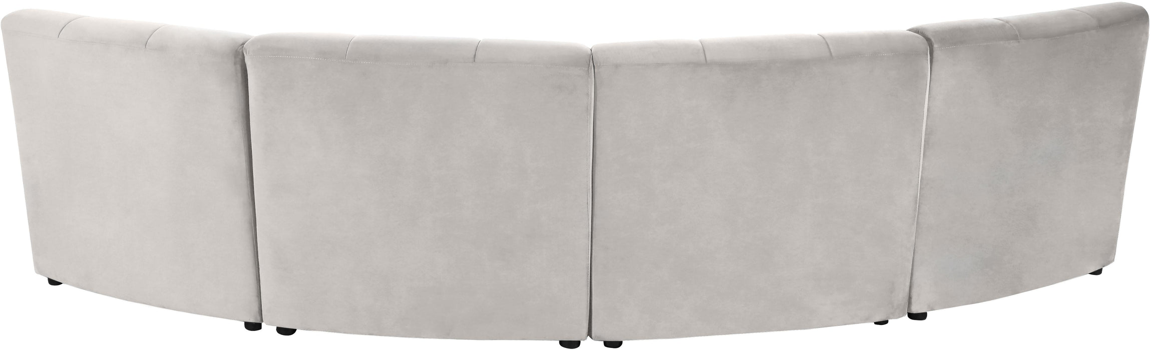 Limitless Cream Velvet 4pc. Modular Sectional - Just Furniture (PA) - Multi Location
