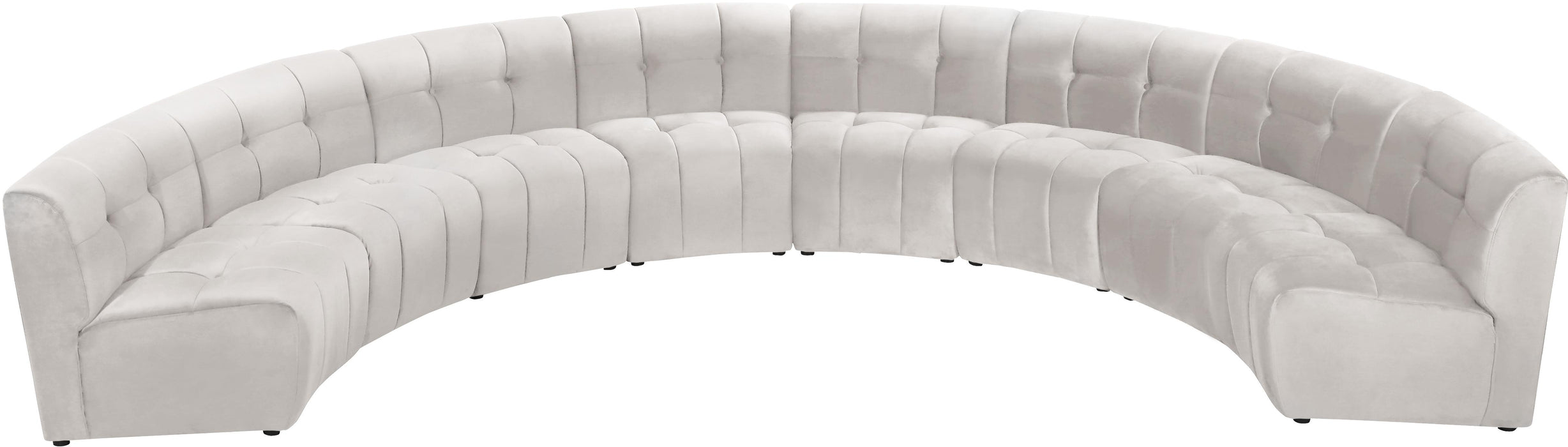 Limitless Cream Velvet 8pc. Modular Sectional - Just Furniture (PA) - Multi Location