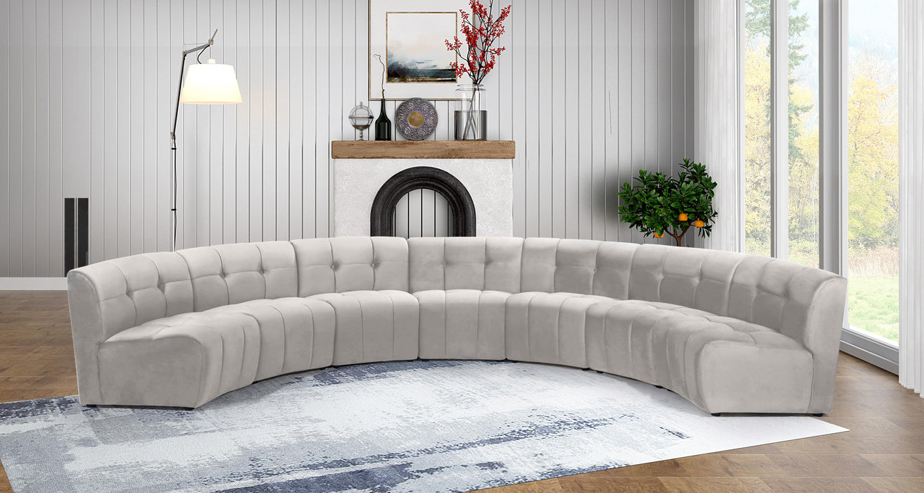 Limitless Cream Velvet 7pc. Modular Sectional - Just Furniture (PA) - Multi Location
