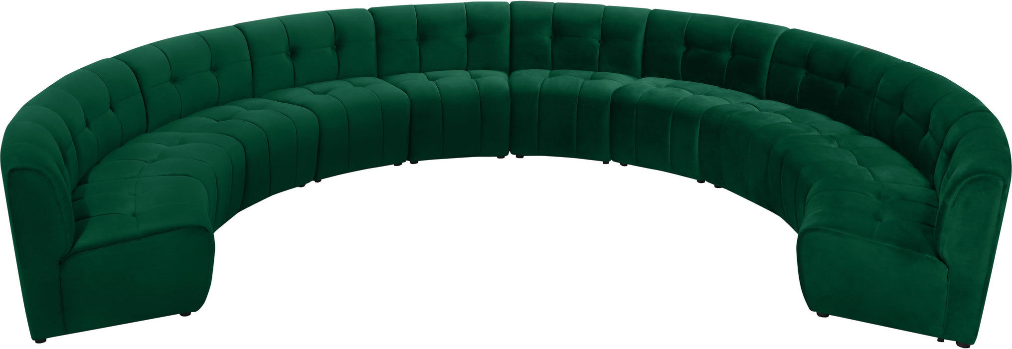 Limitless Green Velvet 10pc. Modular Sectional - Just Furniture (PA) - Multi Location