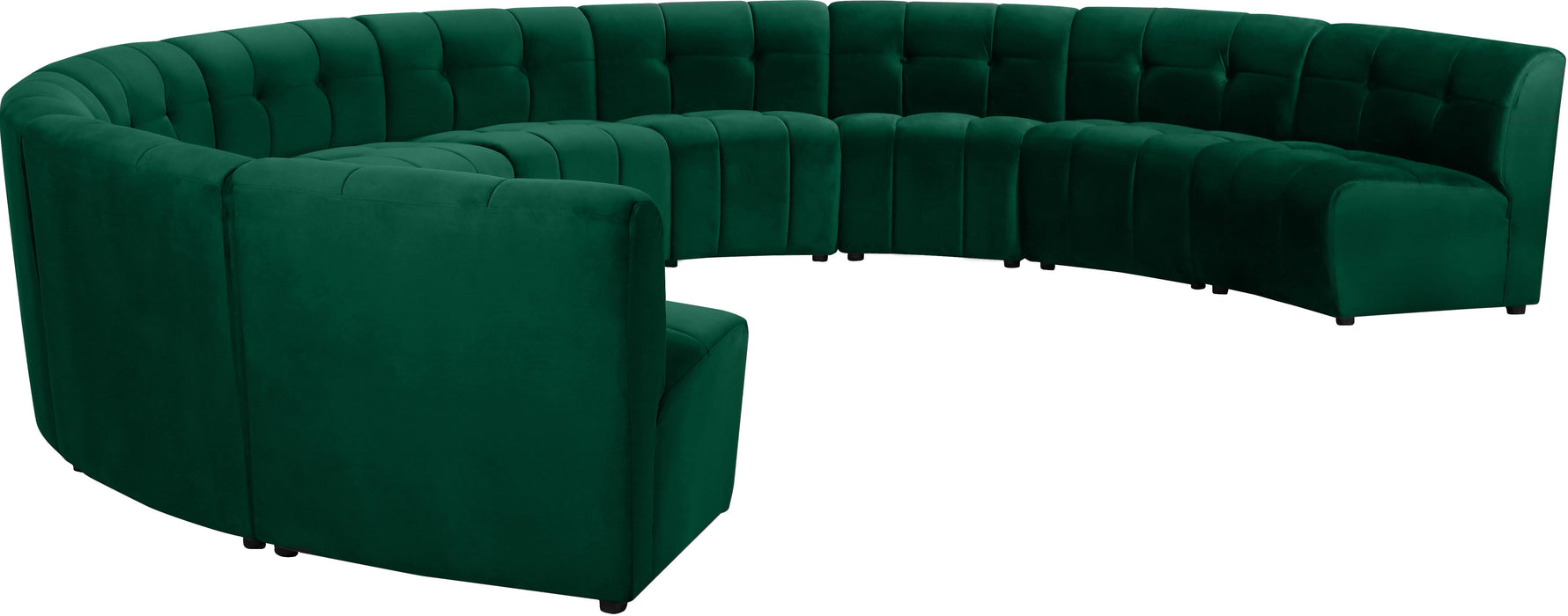 Limitless Green Velvet 10pc. Modular Sectional - Just Furniture (PA) - Multi Location