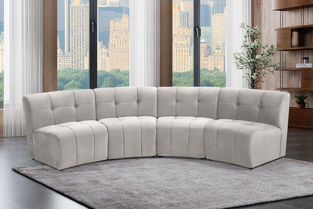 Limitless Cream Velvet 4pc. Modular Sectional - Just Furniture (PA) - Multi Location