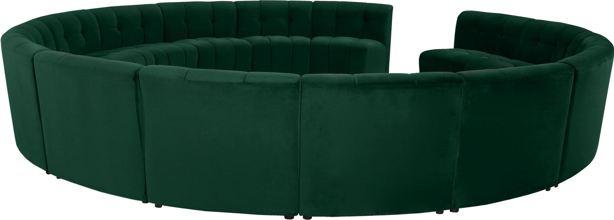Limitless Green Velvet 15pc. Modular Sectional - Just Furniture (PA) - Multi Location