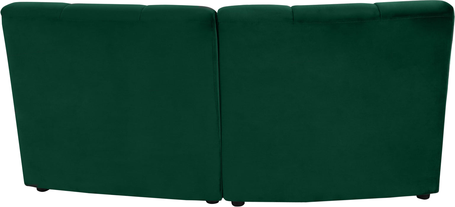 Limitless Green Velvet 2pc. Modular Sectional - Just Furniture (PA) - Multi Location