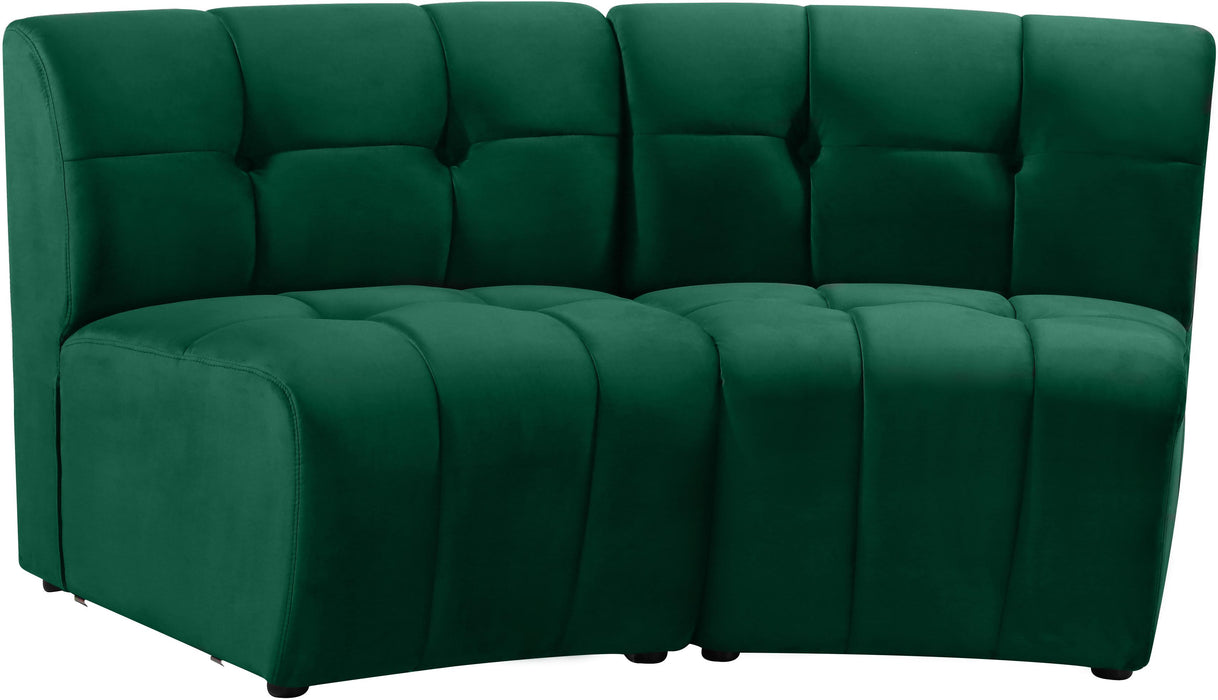 Limitless Green Velvet 2pc. Modular Sectional - Just Furniture (PA) - Multi Location