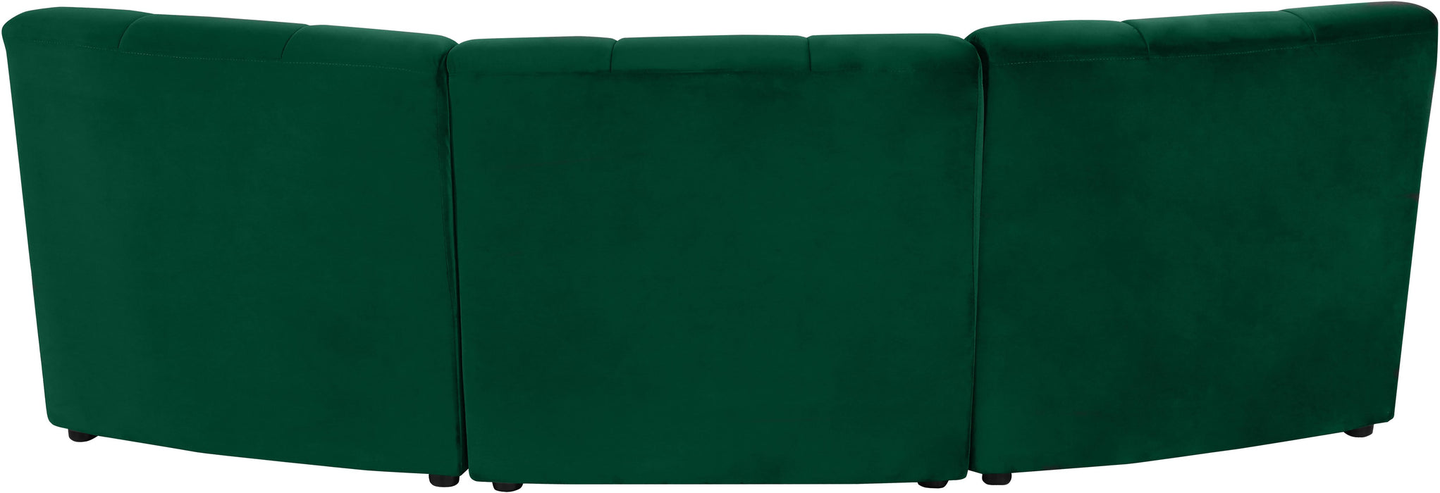 Limitless Green Velvet 3pc. Modular Sectional - Just Furniture (PA) - Multi Location