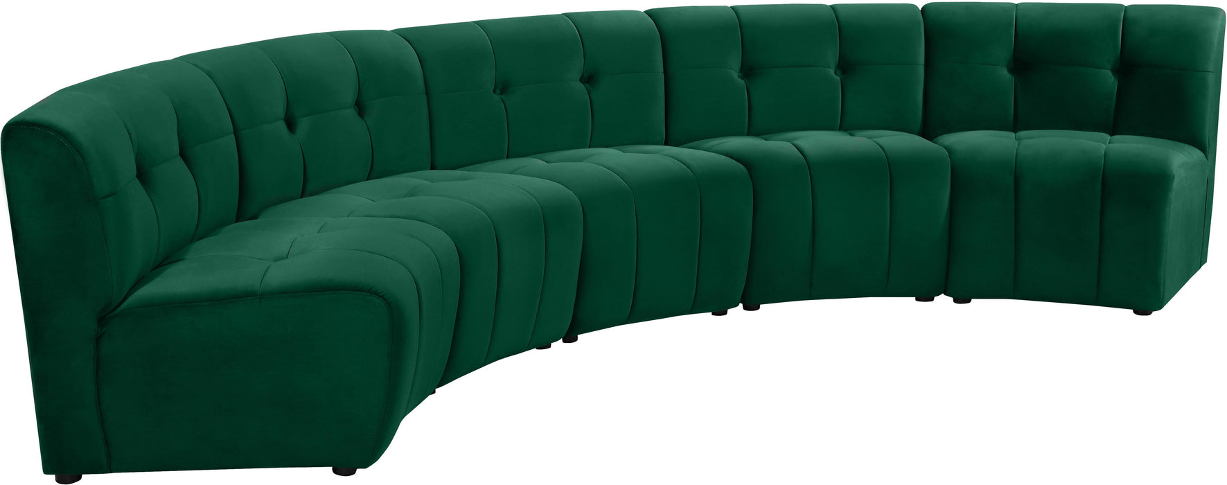 Limitless Green Velvet 5pc. Modular Sectional - Just Furniture (PA) - Multi Location